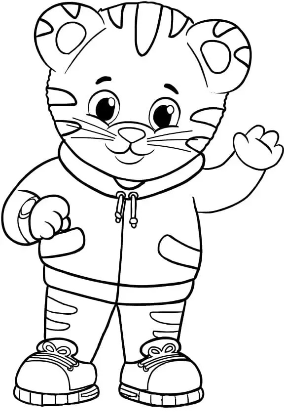 Çocuklar İçin Daniel Tiger Boyama Sayfaları 