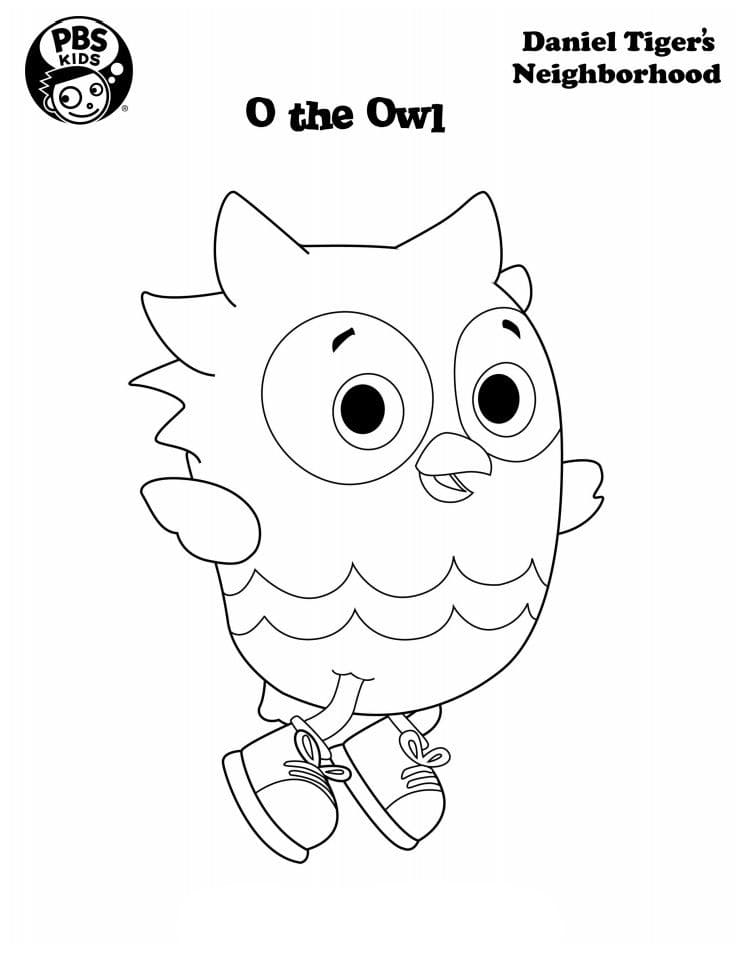 Çocuklar İçin Daniel Tiger Boyama Sayfaları 