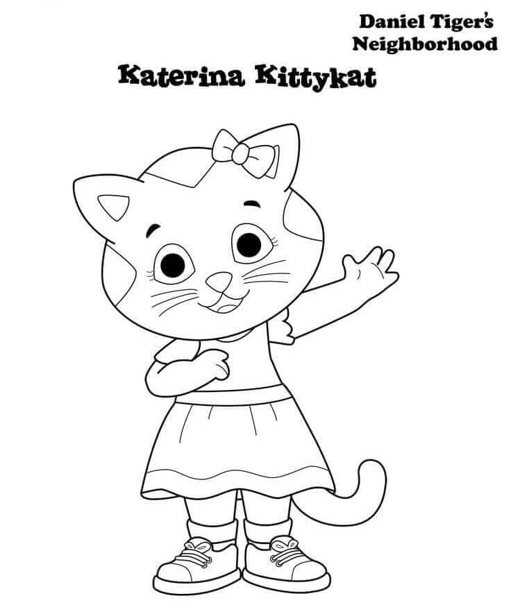 Çocuklar İçin Daniel Tiger Boyama Sayfaları 