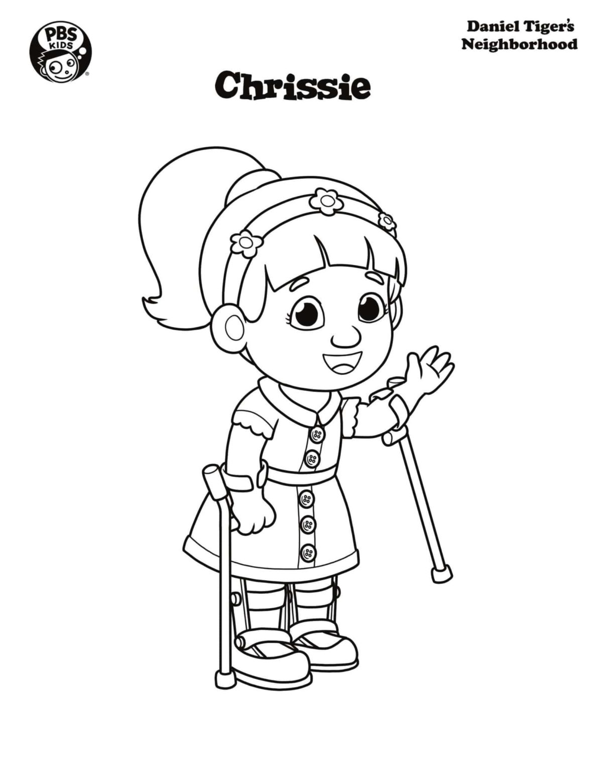 Çocuklar İçin Daniel Tiger Boyama Sayfaları 