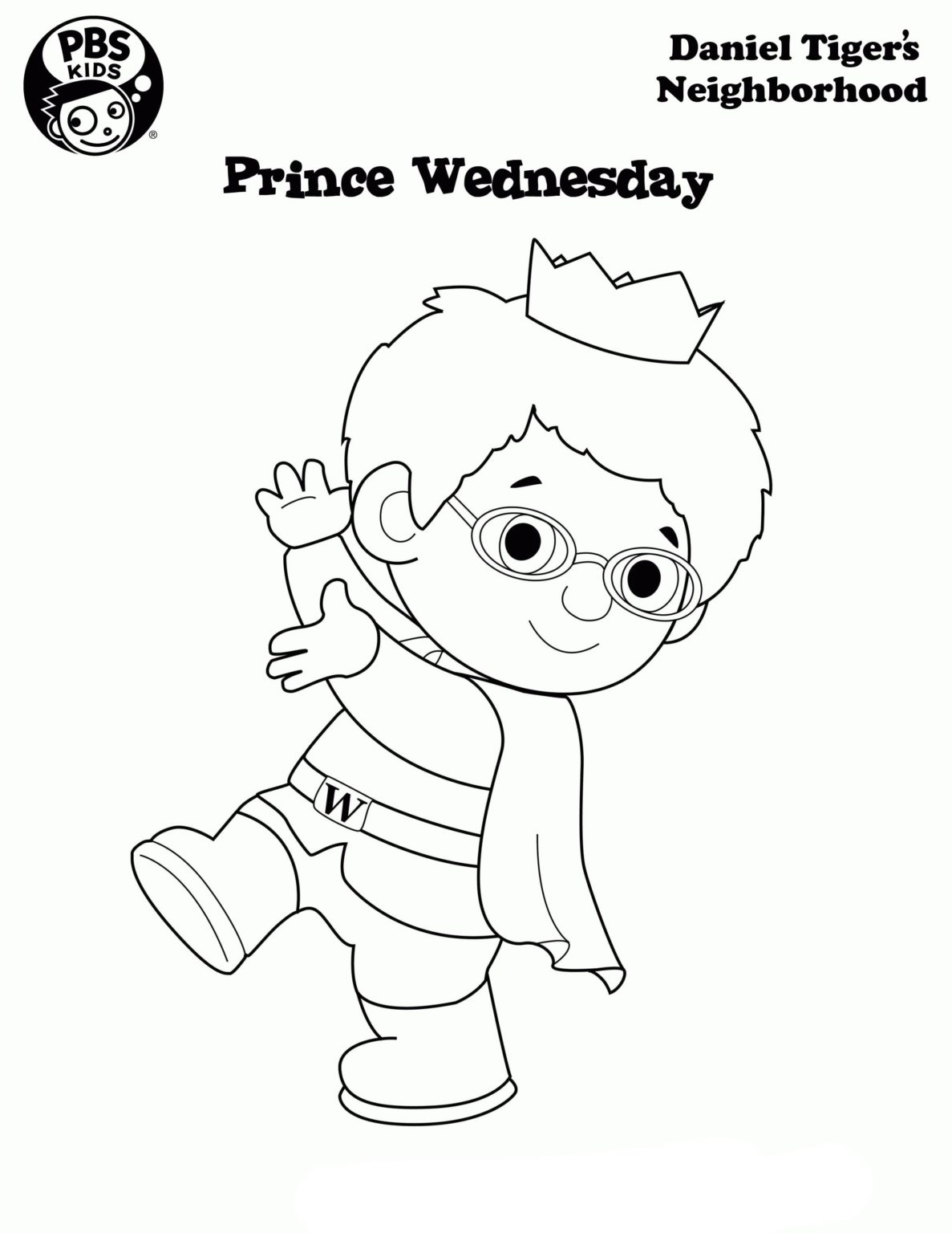 Çocuklar İçin Daniel Tiger Boyama Sayfaları 