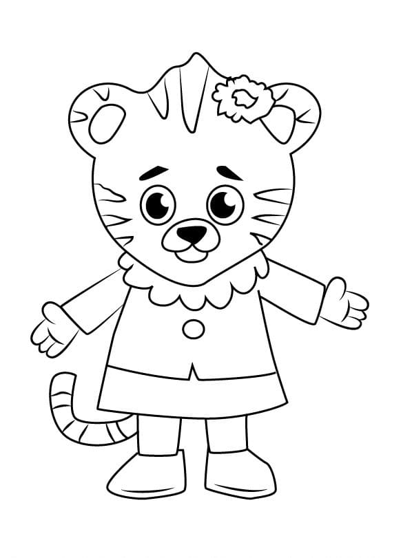 Çocuklar İçin Daniel Tiger Boyama Sayfaları 