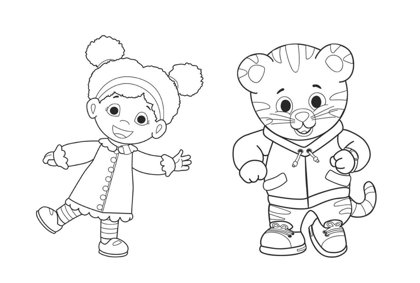 Çocuklar İçin Daniel Tiger Boyama Sayfaları 
