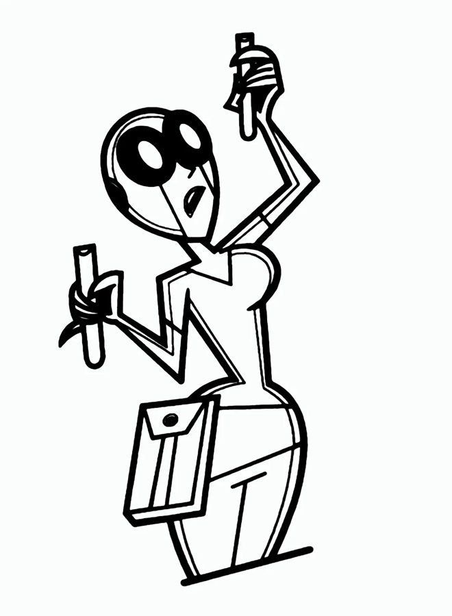 Çocuklar İçin Danny Phantom Boyama Sayfaları 
