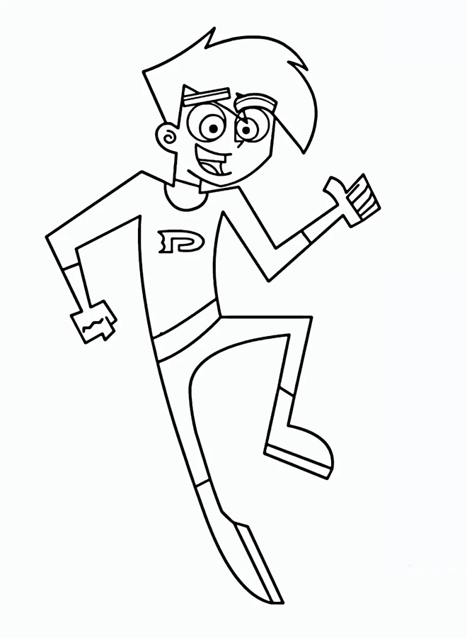 Çocuklar İçin Danny Phantom Boyama Sayfaları 