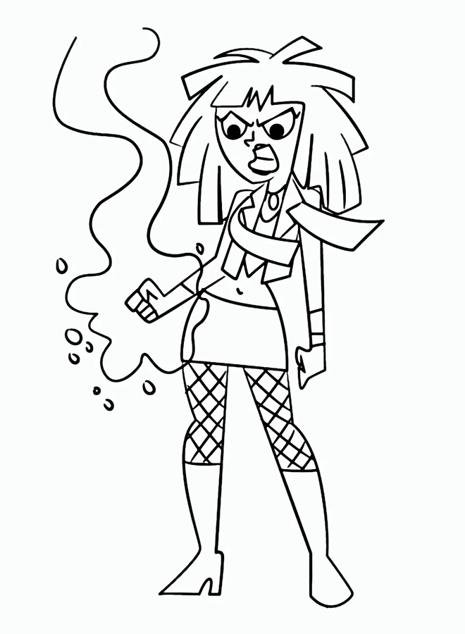 Çocuklar İçin Danny Phantom Boyama Sayfaları 