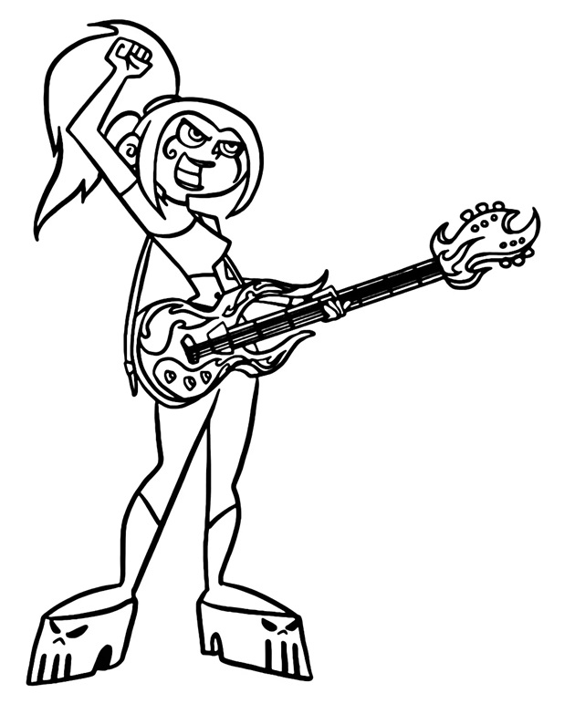 Çocuklar İçin Danny Phantom Boyama Sayfaları 