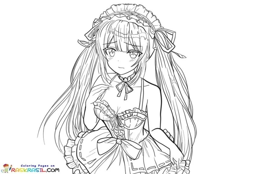 Çocuklar İçin Date a Live Boyama Sayfaları 