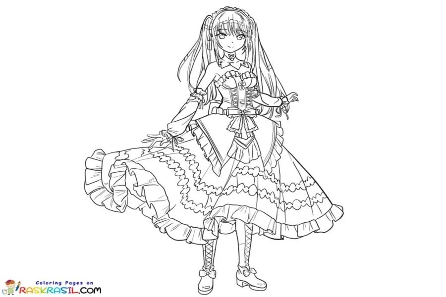 Çocuklar İçin Date a Live Boyama Sayfaları 