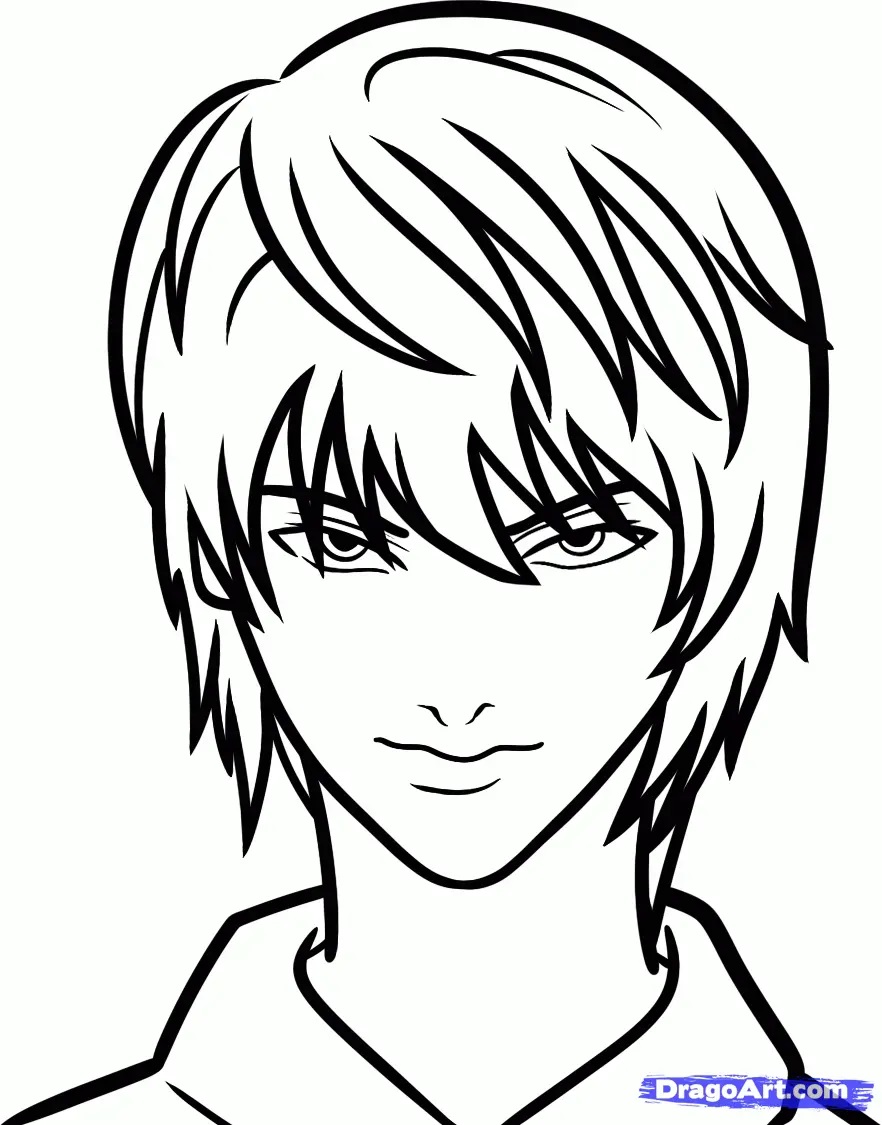 Çocuklar İçin Death Note Boyama Sayfaları 