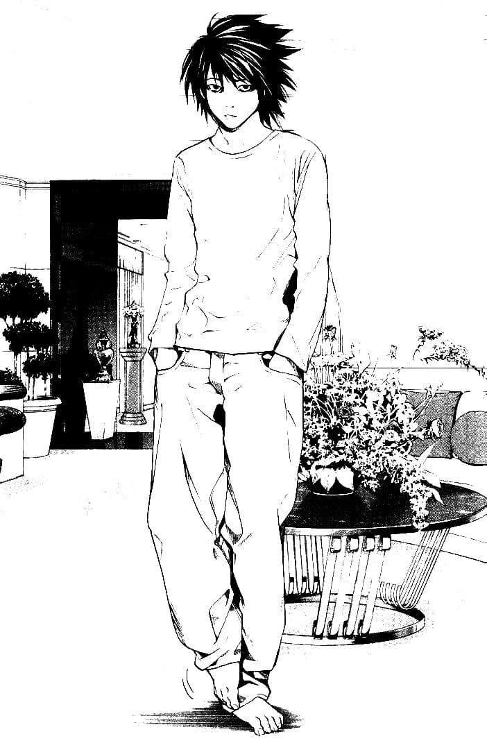 Çocuklar İçin Death Note Boyama Sayfaları 