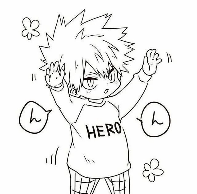 Çocuklar İçin Deku İzuku Midoriya Boyama Sayfaları 