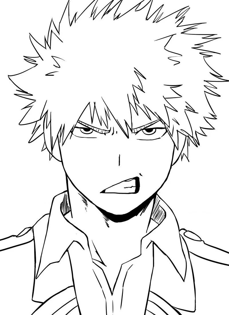 Çocuklar İçin Deku İzuku Midoriya Boyama Sayfaları 