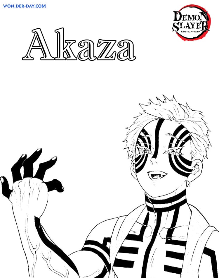 Çocuklar İçin Demon Slayer Boyama Sayfaları 
