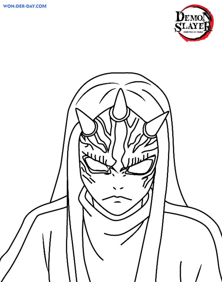 Çocuklar İçin Demon Slayer Boyama Sayfaları 
