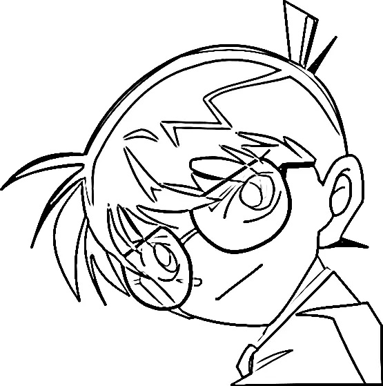 Çocuklar İçin Detective Conan Boyama Sayfaları 