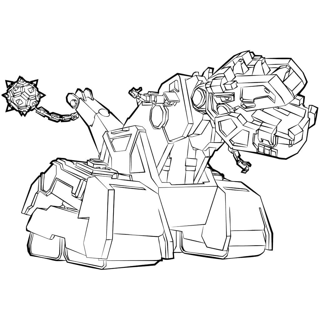 Çocuklar İçin Dinotrux Boyama Sayfaları 