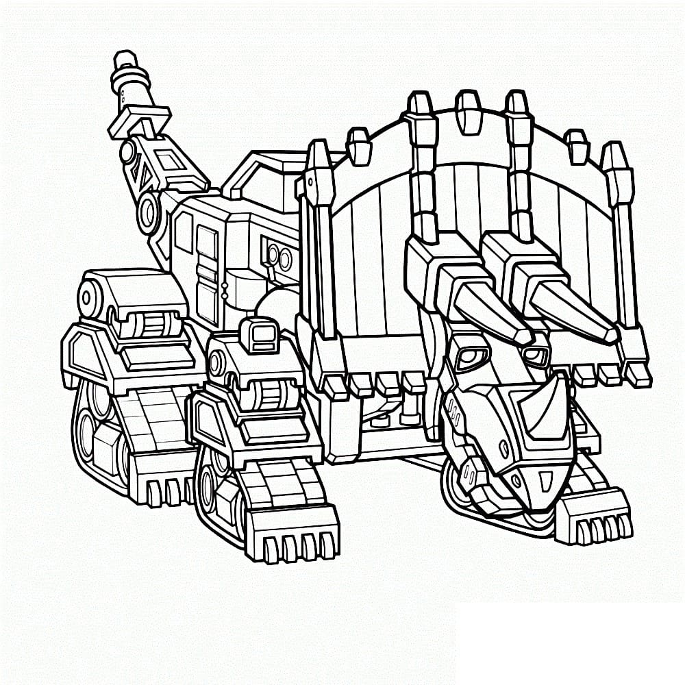 Çocuklar İçin Dinotrux Boyama Sayfaları 