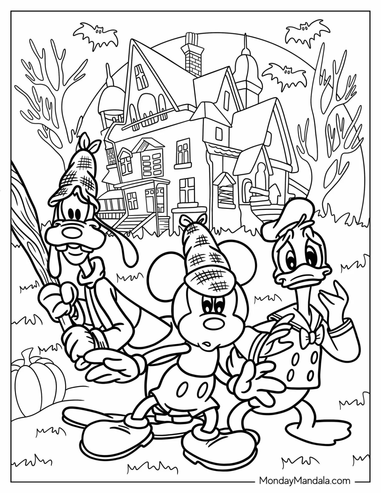 Çocuklar İçin Disney Cadıları Boyama Sayfaları 