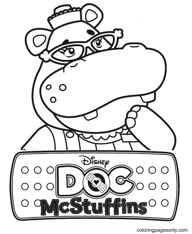Çocuklar İçin Doktor Mcstuffins Boyama Sayfaları 