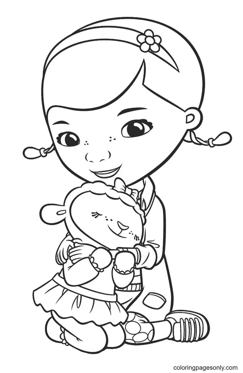 Çocuklar İçin Doktor Mcstuffins Boyama Sayfaları 