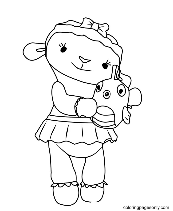 Çocuklar İçin Doktor Mcstuffins Boyama Sayfaları 