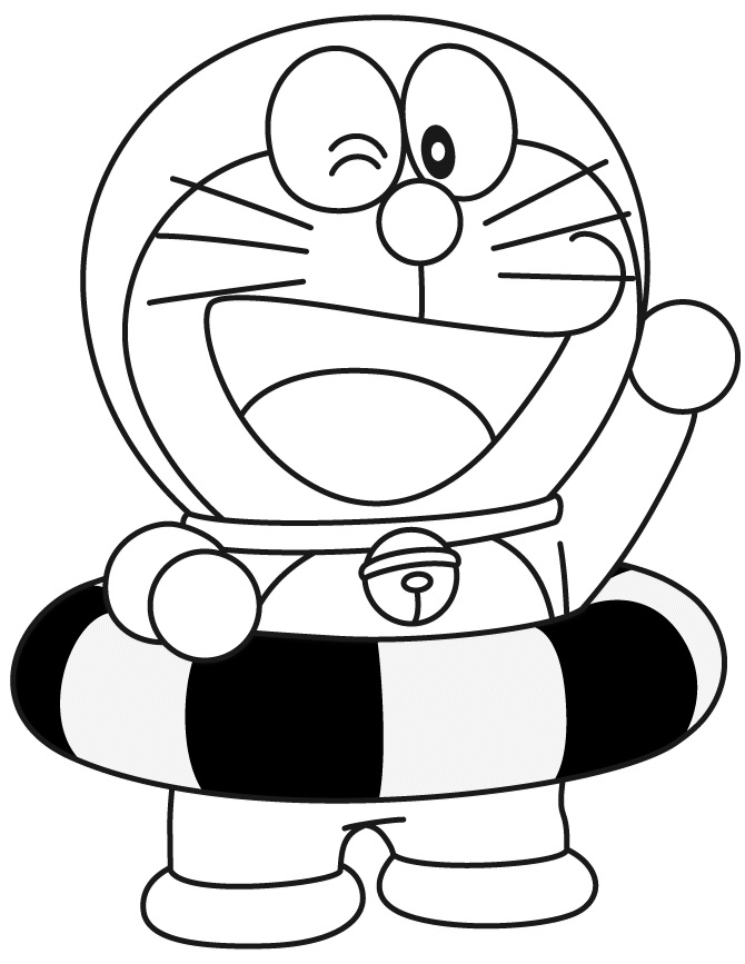 Çocuklar İçin Doreamon Boyama Sayfaları 