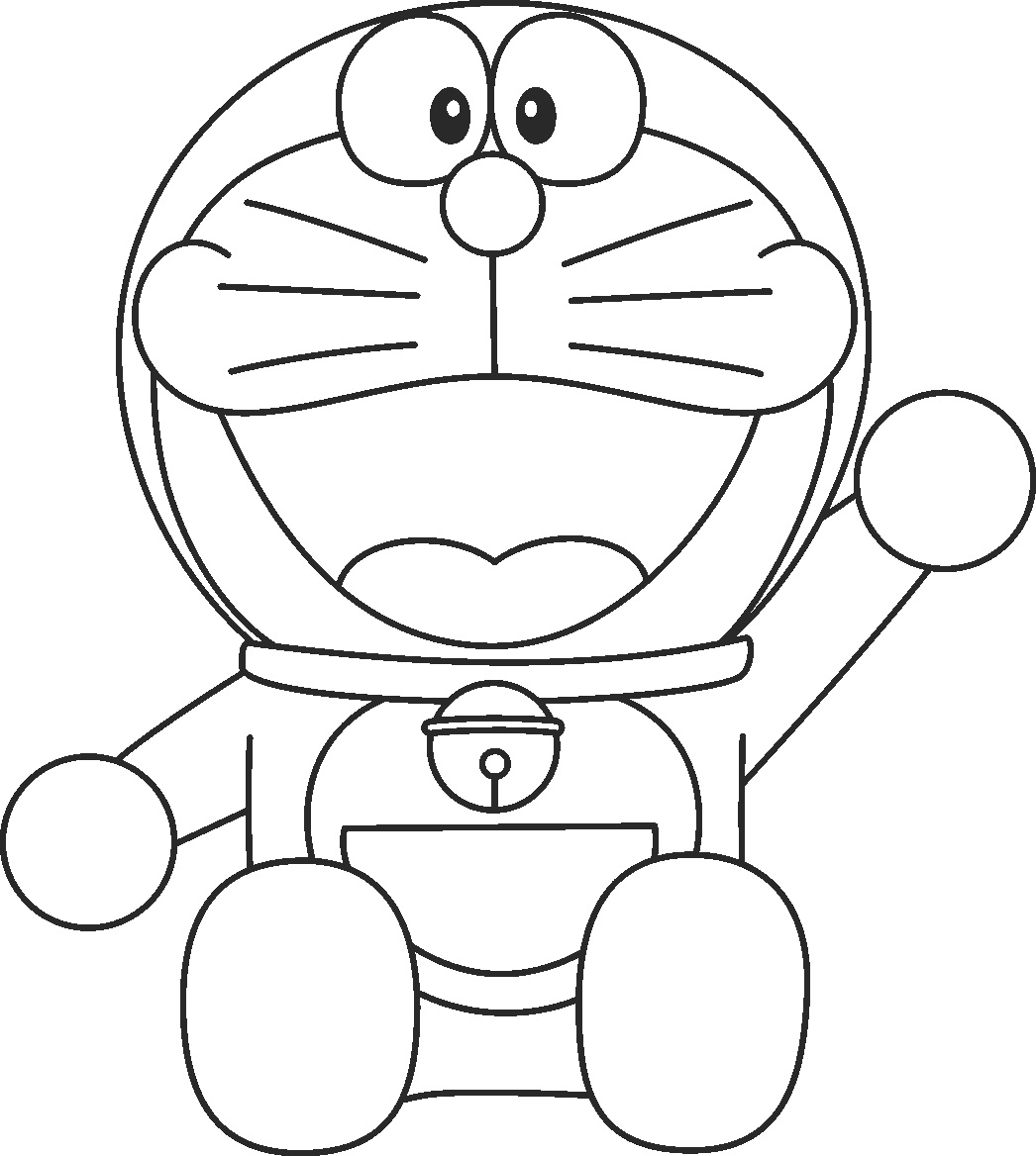 Çocuklar İçin Doreamon Boyama Sayfaları 