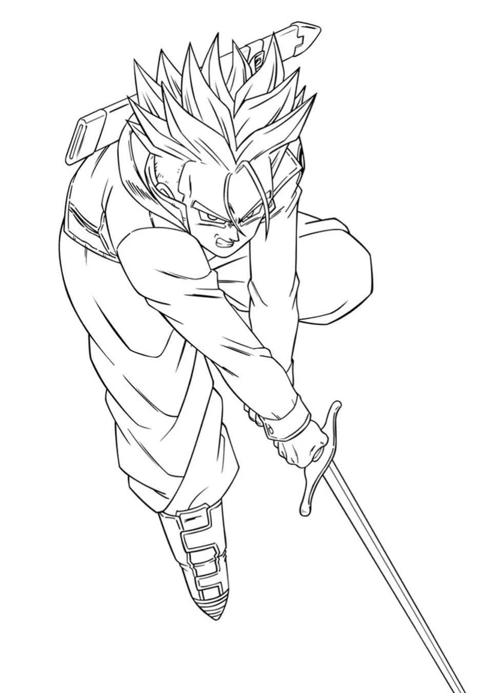 Çocuklar İçin Dragon Ball Boyama Sayfaları 