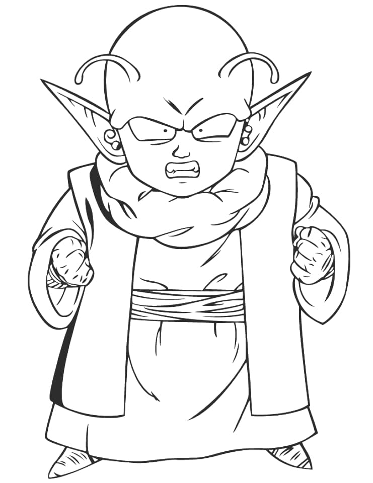 Çocuklar İçin Dragon Ball Boyama Sayfaları 
