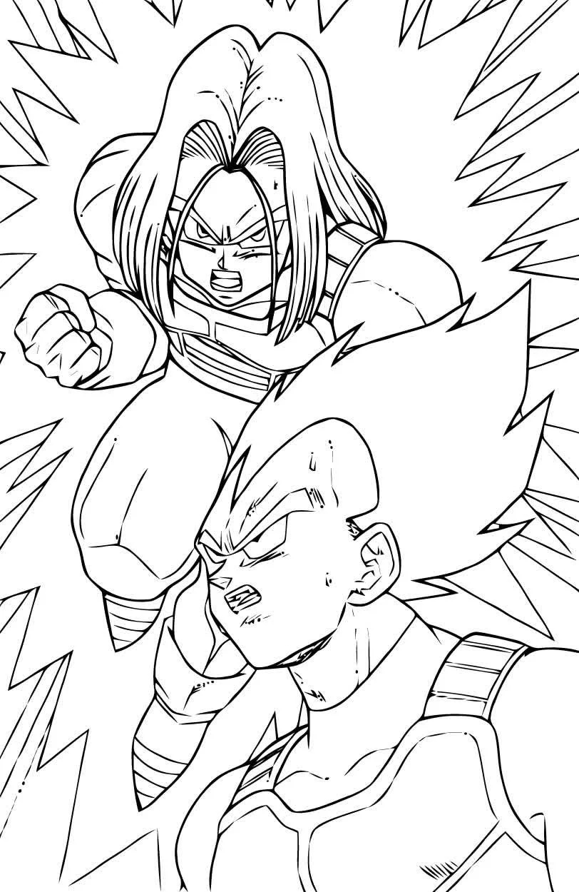 Çocuklar İçin Dragon Ball Boyama Sayfaları 
