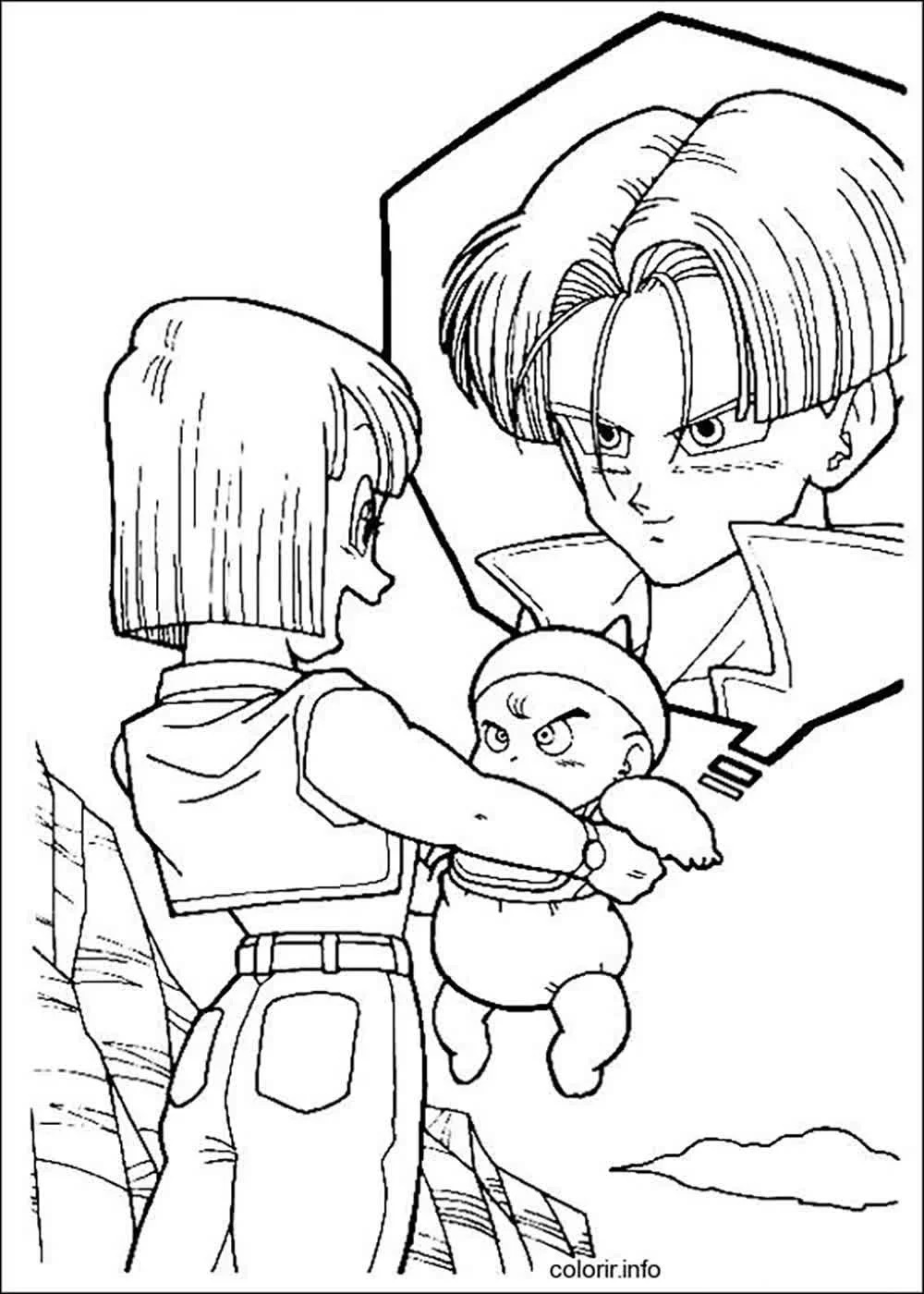Çocuklar İçin Dragon Ball Boyama Sayfaları 