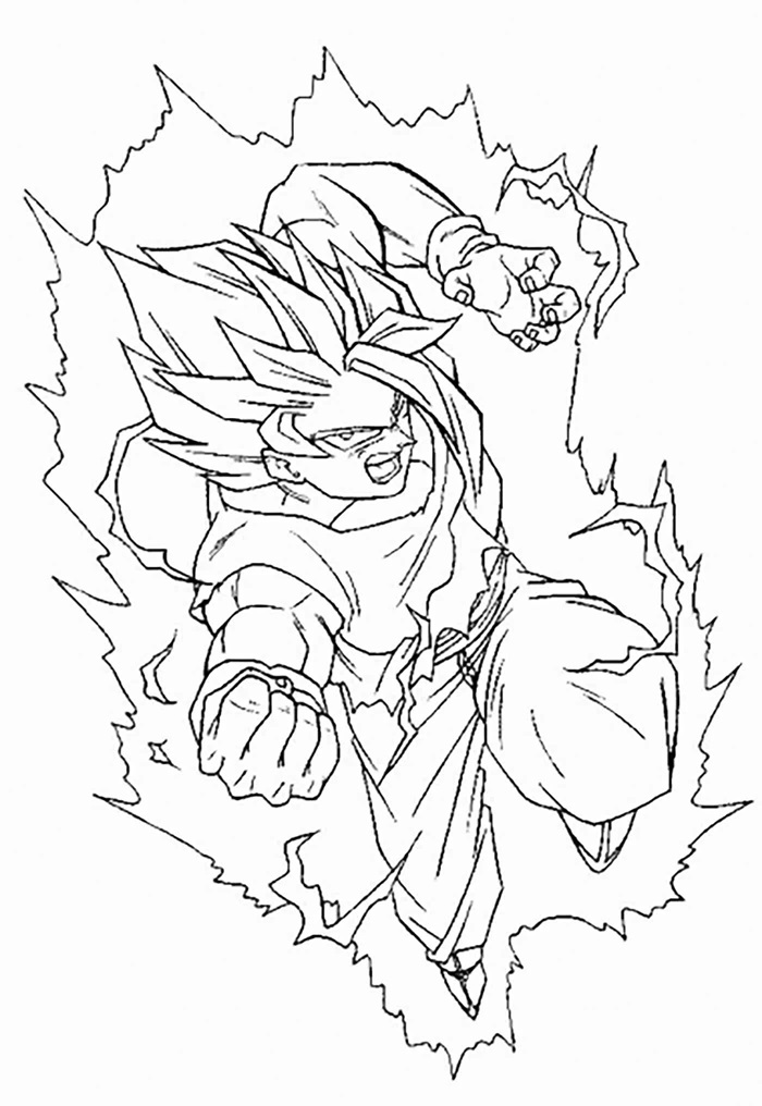 Çocuklar İçin Dragon Ball Boyama Sayfaları 