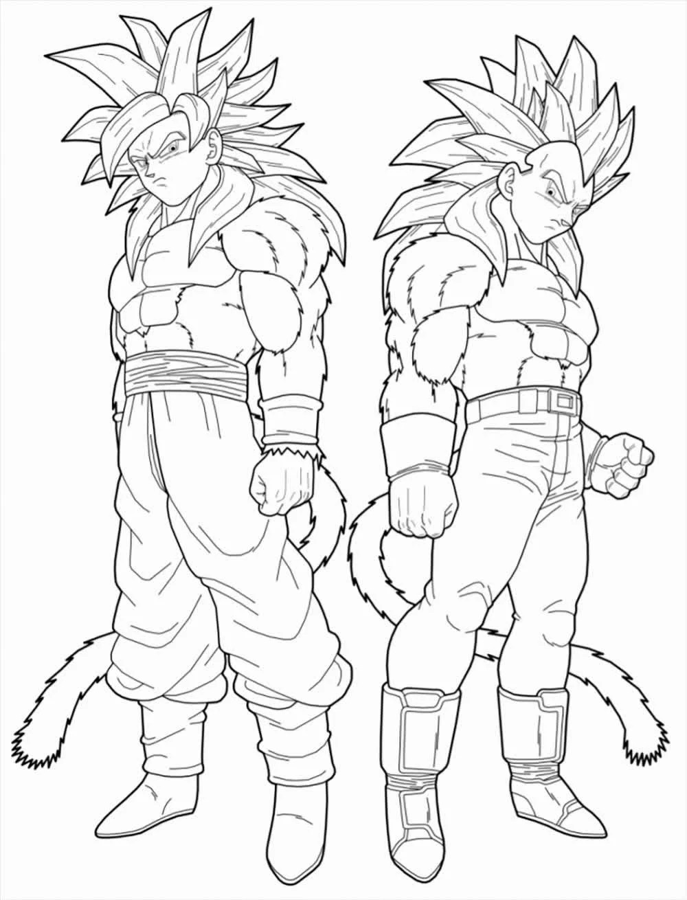Çocuklar İçin Dragon Ball Boyama Sayfaları 