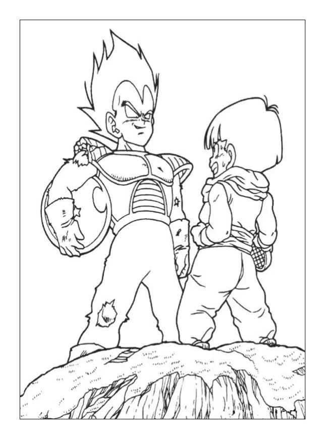 Çocuklar İçin Dragon Ball Boyama Sayfaları 