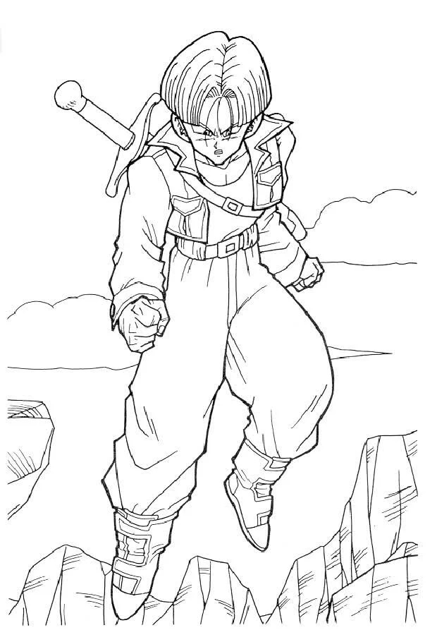 Çocuklar İçin Dragon Ball Boyama Sayfaları 