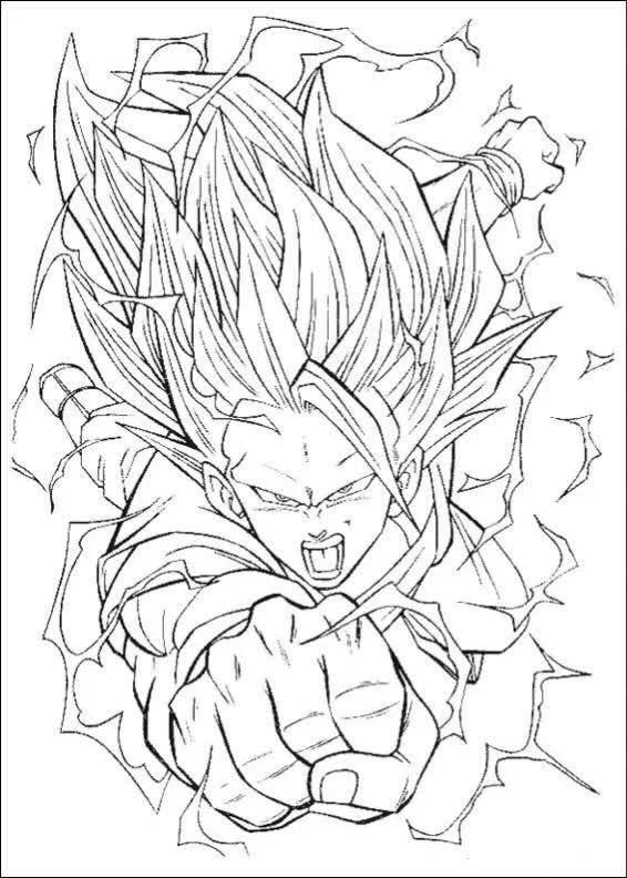 Çocuklar İçin Dragon Ball Boyama Sayfaları 