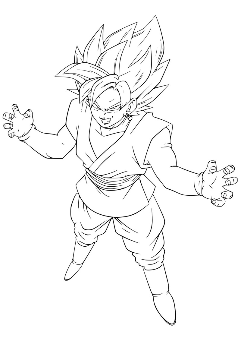 Çocuklar İçin Dragon Ball Boyama Sayfaları 