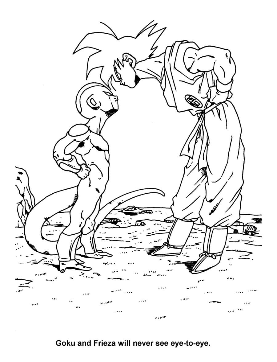 Çocuklar İçin Dragon Ball Boyama Sayfaları 