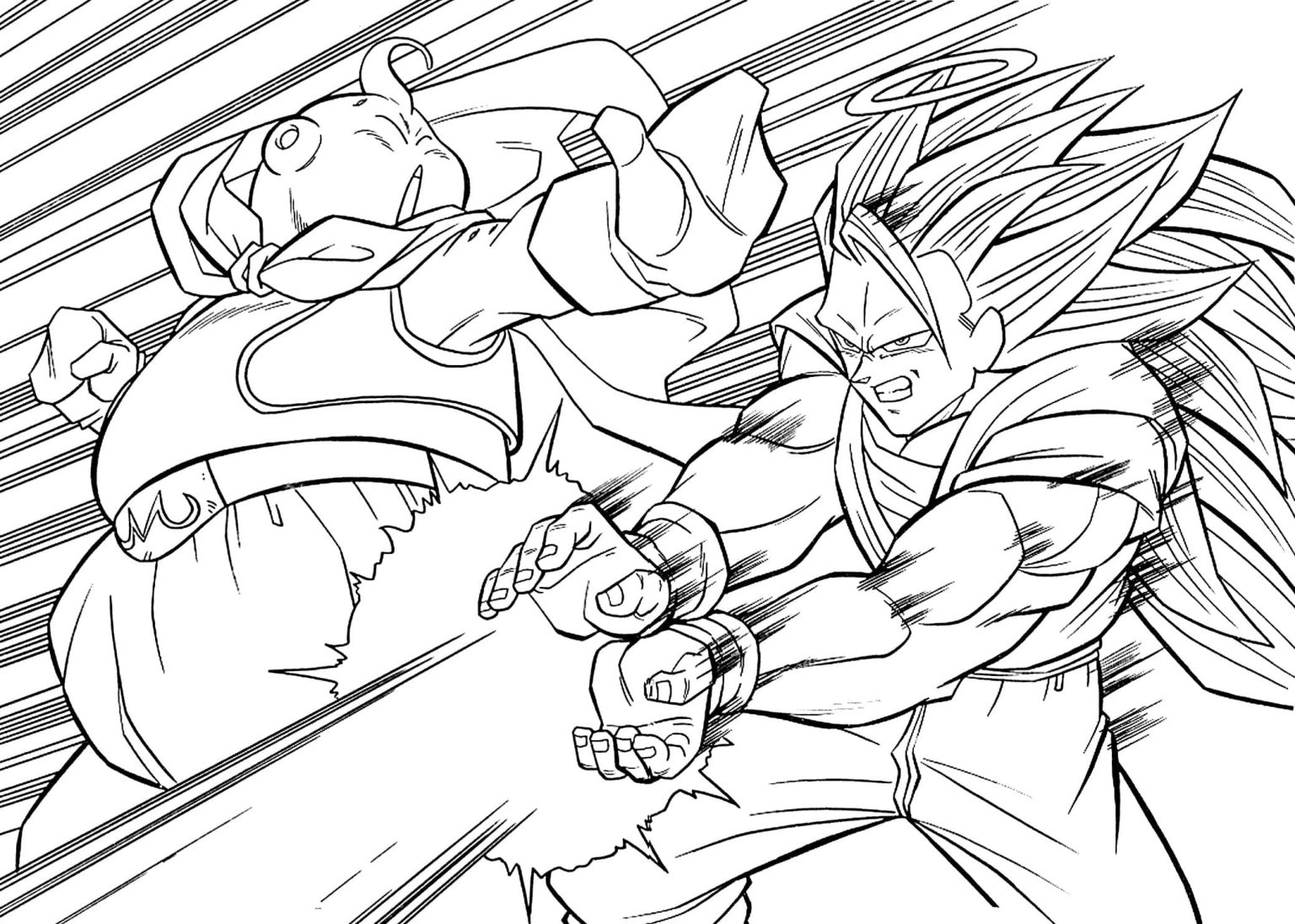Çocuklar İçin Dragon Ball Boyama Sayfaları 