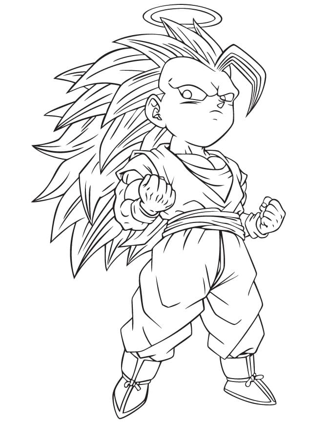 Çocuklar İçin Dragon Ball Boyama Sayfaları 