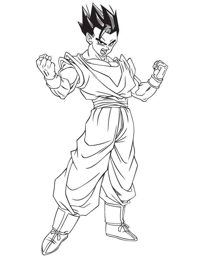 Çocuklar İçin Dragon Ball Boyama Sayfaları 