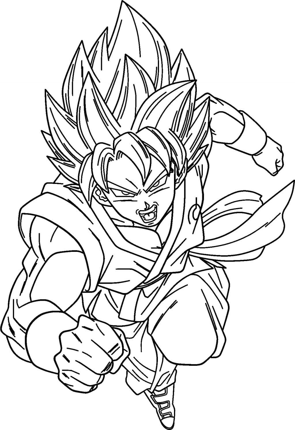 Çocuklar İçin Dragon Ball Boyama Sayfaları 