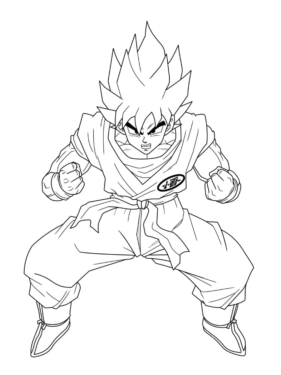 Çocuklar İçin Dragon Ball Boyama Sayfaları 