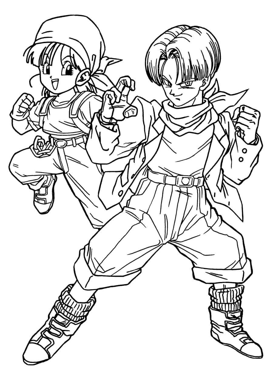Çocuklar İçin Dragon Ball Boyama Sayfaları 