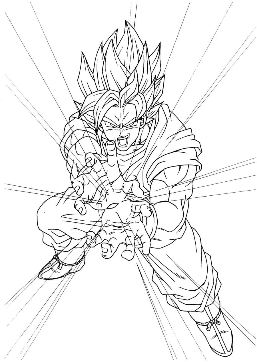 Çocuklar İçin Dragon Ball Boyama Sayfaları 