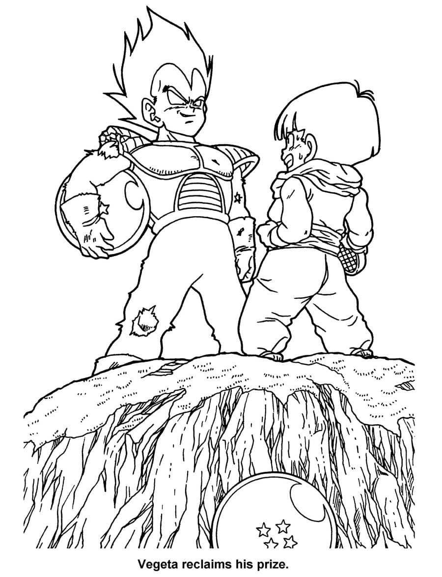 Çocuklar İçin Dragon Ball Boyama Sayfaları 
