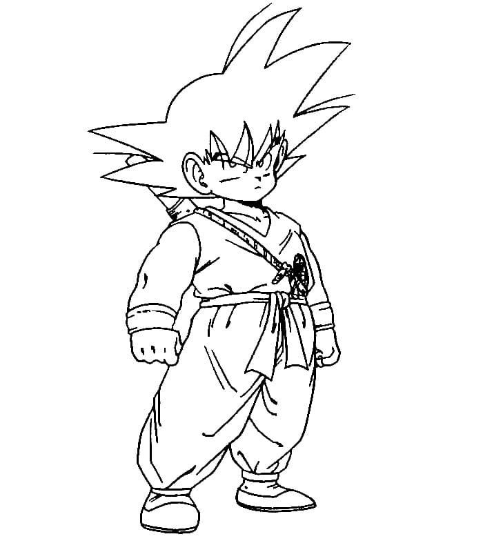 Çocuklar İçin Dragon Ball Boyama Sayfaları 