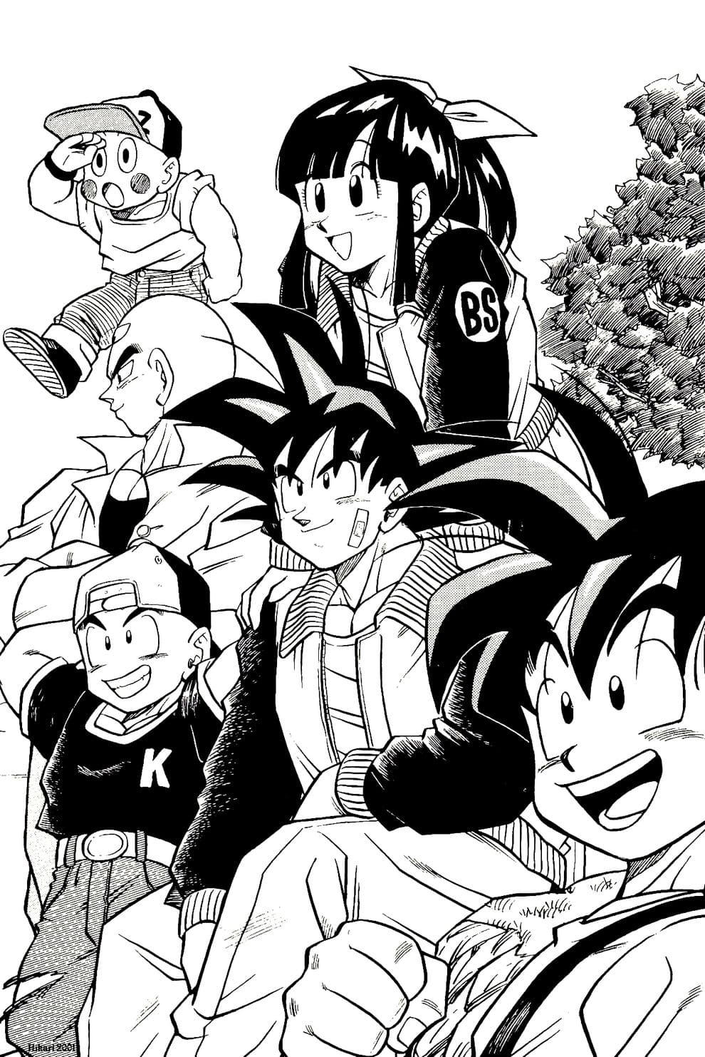 Çocuklar İçin Dragon Ball Boyama Sayfaları 