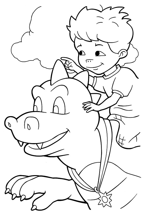 Çocuklar İçin Dragon Tales Ejderha Hikayeleri Boyama Sayfaları 